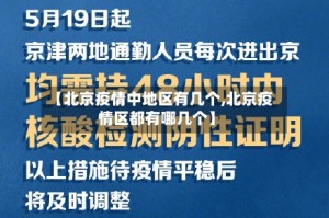 【北京疫情中地区有几个,北京疫情区都有哪几个】
