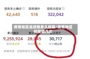 疫情地区连续做多久核酸/疫情地区核酸做几次