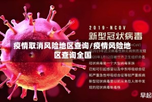 疫情取消风险地区查询/疫情风险地区查询全国