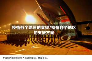 疫情各个地区的支援/疫情各个地区的支援方案