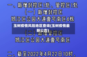 玉树疫情风险地区查询(玉树疫情最新公告)