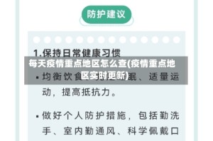 每天疫情重点地区怎么查(疫情重点地区实时更新)