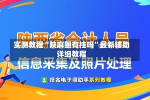 实测教程“陕麻圈有挂吗”最新辅助详细教程