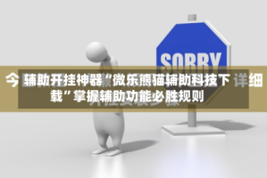 辅助开挂神器“微乐熊猫辅助科技下载”掌握辅助功能必胜规则