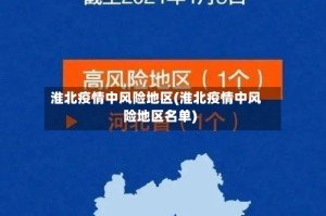 淮北疫情中风险地区(淮北疫情中风险地区名单)