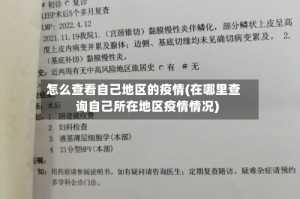怎么查看自己地区的疫情(在哪里查询自己所在地区疫情情况)