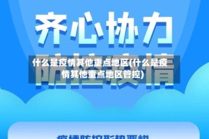 什么是疫情其他重点地区(什么是疫情其他重点地区管控)