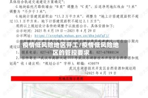 疫情低风险地区开工/疫情低风险地区的管控要求