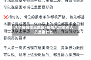八个疫情重点地区/疫情八大重点人员是指什么