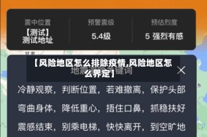 【风险地区怎么排除疫情,风险地区怎么界定】