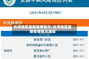 台湾地区最新疫情情况/台湾地区最新疫情情况通报