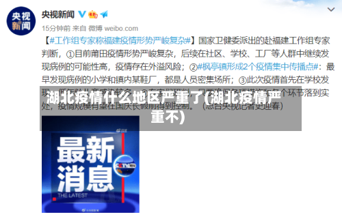 湖北疫情什么地区严重了(湖北疫情严重不)-第1张图片