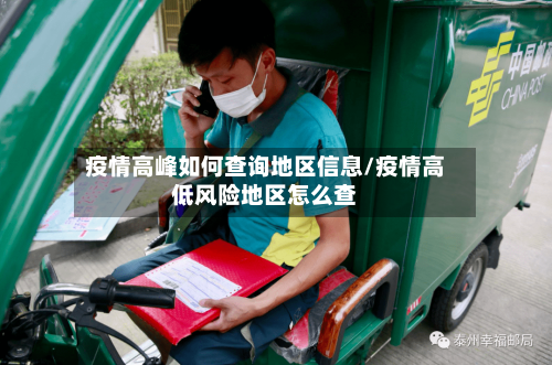 疫情高峰如何查询地区信息/疫情高低风险地区怎么查-第1张图片