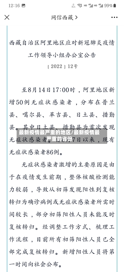 最新疫情最严重的地区/最新疫情最严重的省份-第2张图片