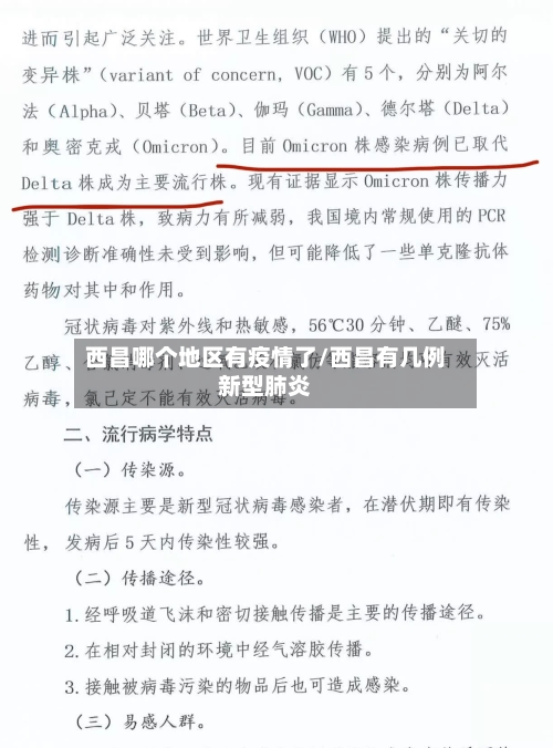 西昌哪个地区有疫情了/西昌有几例新型肺炎-第2张图片
