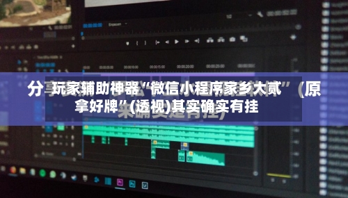 玩家辅助神器“微信小程序家乡大贰拿好牌	”(透视)其实确实有挂-第2张图片