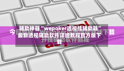 辅助神器“wepoker透视挂辅助器”最新透视辅助软件详细教程官方版下载-第3张图片