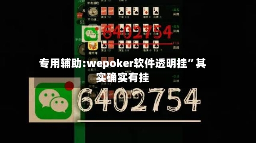 专用辅助:wepoker软件透明挂”其实确实有挂-第3张图片