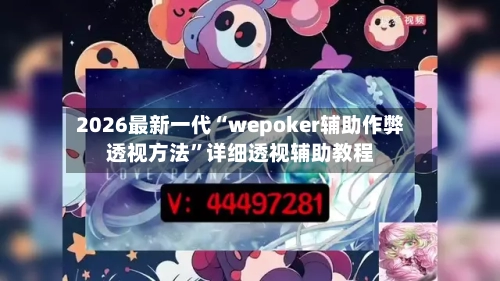 2026最新一代“wepoker辅助作弊透视方法”详细透视辅助教程-第2张图片