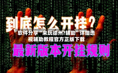 软件分享“来玩德州?辅助”详细透视辅助教程官方正版下载-第3张图片
