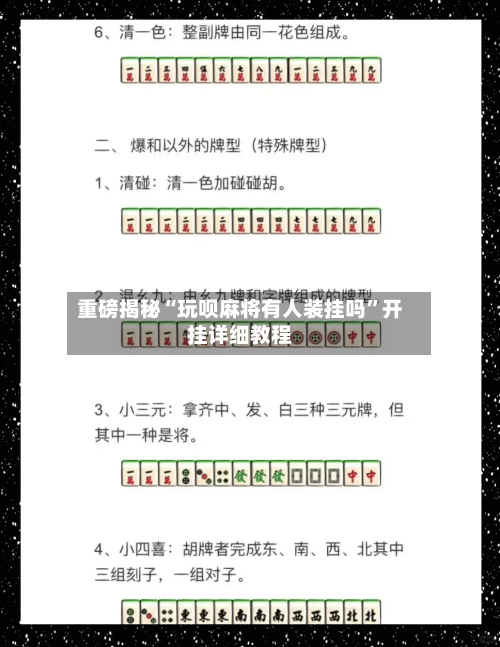 重磅揭秘“玩呗麻将有人装挂吗”开挂详细教程-第2张图片