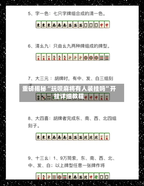 重磅揭秘“玩呗麻将有人装挂吗”开挂详细教程-第3张图片