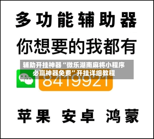辅助开挂神器“微乐湖南麻将小程序必赢神器免费	”开挂详细教程-第1张图片