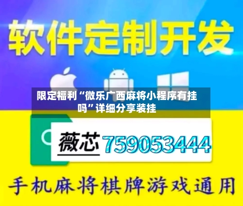 限定福利“微乐广西麻将小程序有挂吗”详细分享装挂-第2张图片