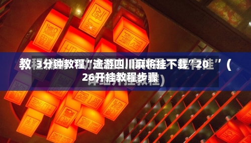 3分钟教程“途游四川麻将挂下载	”2026开挂教程步骤-第1张图片