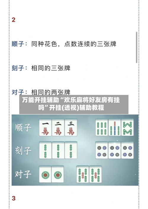 万能开挂辅助“欢乐麻将好友房有挂吗”开挂(透视)辅助教程-第2张图片