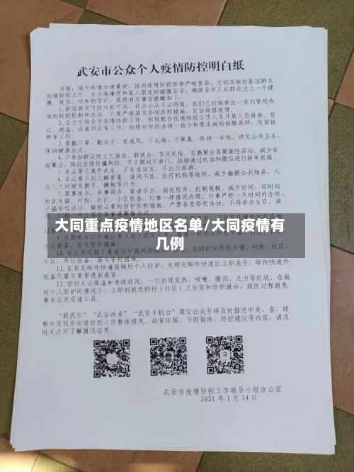大同重点疫情地区名单/大同疫情有几例-第2张图片