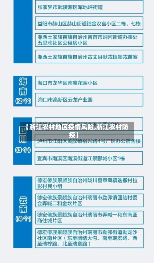 【浙江农村地区疫情风险,浙江农村防疫】-第1张图片