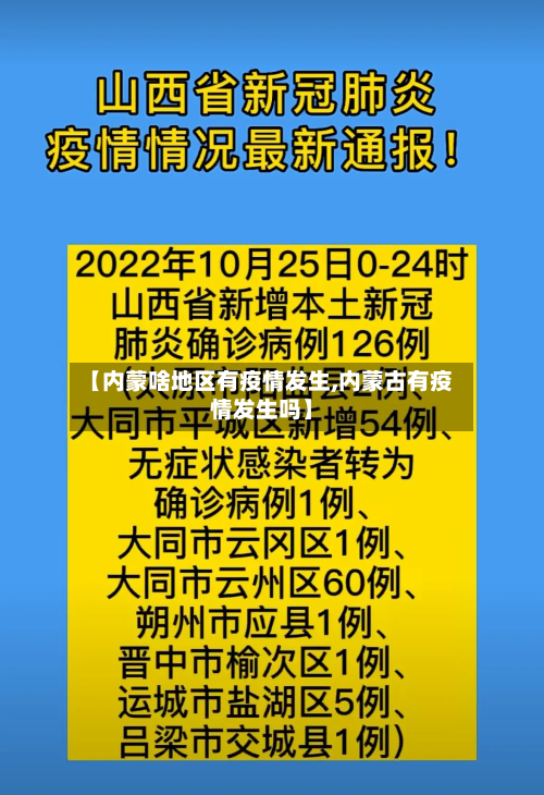 【内蒙啥地区有疫情发生,内蒙古有疫情发生吗】-第3张图片