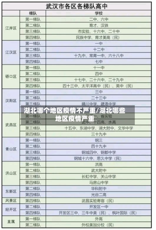 湖北哪个地区疫情不严重/湖北哪些地区疫情严重-第3张图片