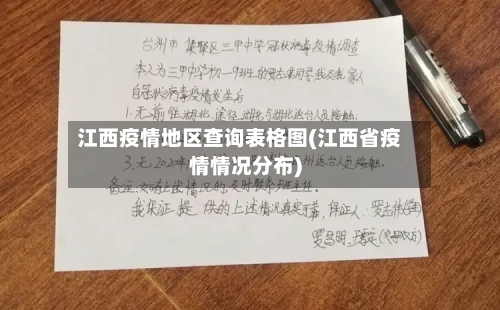 江西疫情地区查询表格图(江西省疫情情况分布)-第1张图片
