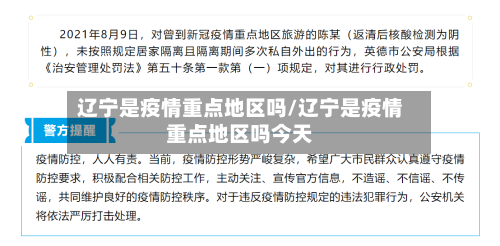 辽宁是疫情重点地区吗/辽宁是疫情重点地区吗今天-第1张图片