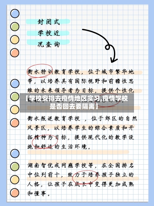 【学校安排去疫情地区实习,疫情学校是否回去要隔离】-第3张图片
